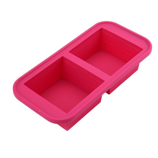 Силиконовый поднос для заморозки с крышкой, герметичный контейнер для заморозки супа, не содержащий бисфенол-А, экономящий место замораживающий лед