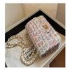 1Pc Xiaoxiangfeng Woolen Bag Women's Bag New Trendy  Popular Korean Version Fashion Versatile Chain Single Shoulder Messenger Bag