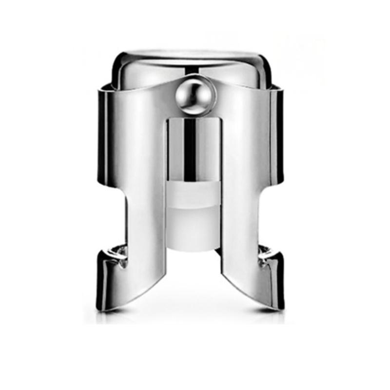 Stainless Steel Champagne Stopper Beverage Bottle Saver Leak Proof Sparkling Wine Preserver Sealing Bottle Tool