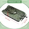 1:52 T99A Tank Model Collectibles Education Ornament Wheeled Vehicle Toy 4D Armored for
