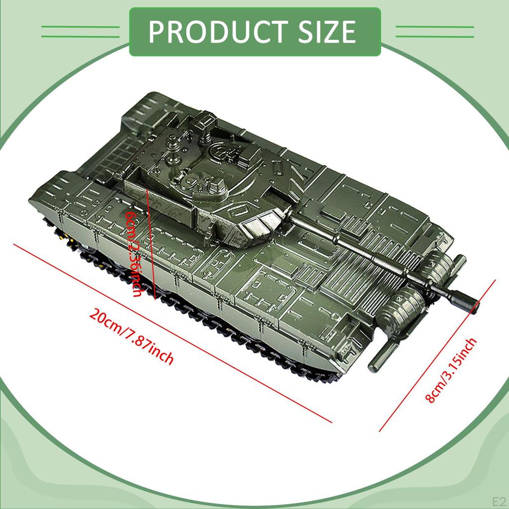 1:52 T99A Tank Model Collectibles Education Ornament Wheeled Vehicle Toy 4D Armored for