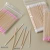100Pcs Micro Wood Cotton Swab Eyelash Extension Tools Tatoo Microblading Cleaning Wooden Sticks Cosmetic Cotton Brush Buds Tip