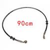 M10 50-120cm Motorcycle Dirt Bike Braided Line Steel Brake Hose Cable Hydraulic Banjo Pipe Universal Fit Racing