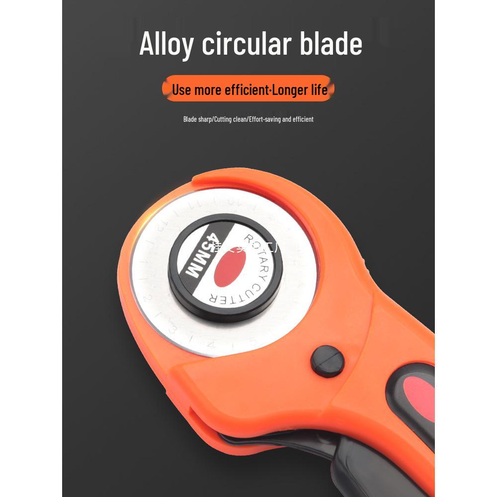 Rotary Fabric & Craft Knife - Precision Blade for Cutting Fabric, Paper, Boxes, Wallpaper & Crafts