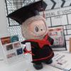 Cute 17cm Labubu Doll Accessories Clothes Graduation Gown Clothing Outfit for Plush Cotton Dolls Collection Gift