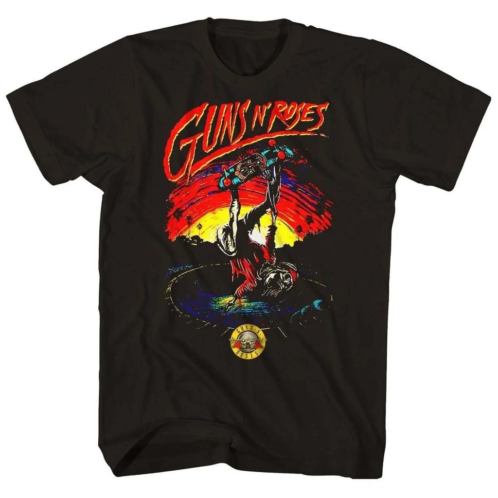 Guns n Roses Mens Skate T-shirt -Brand New - New- Paradise City GNR Tees