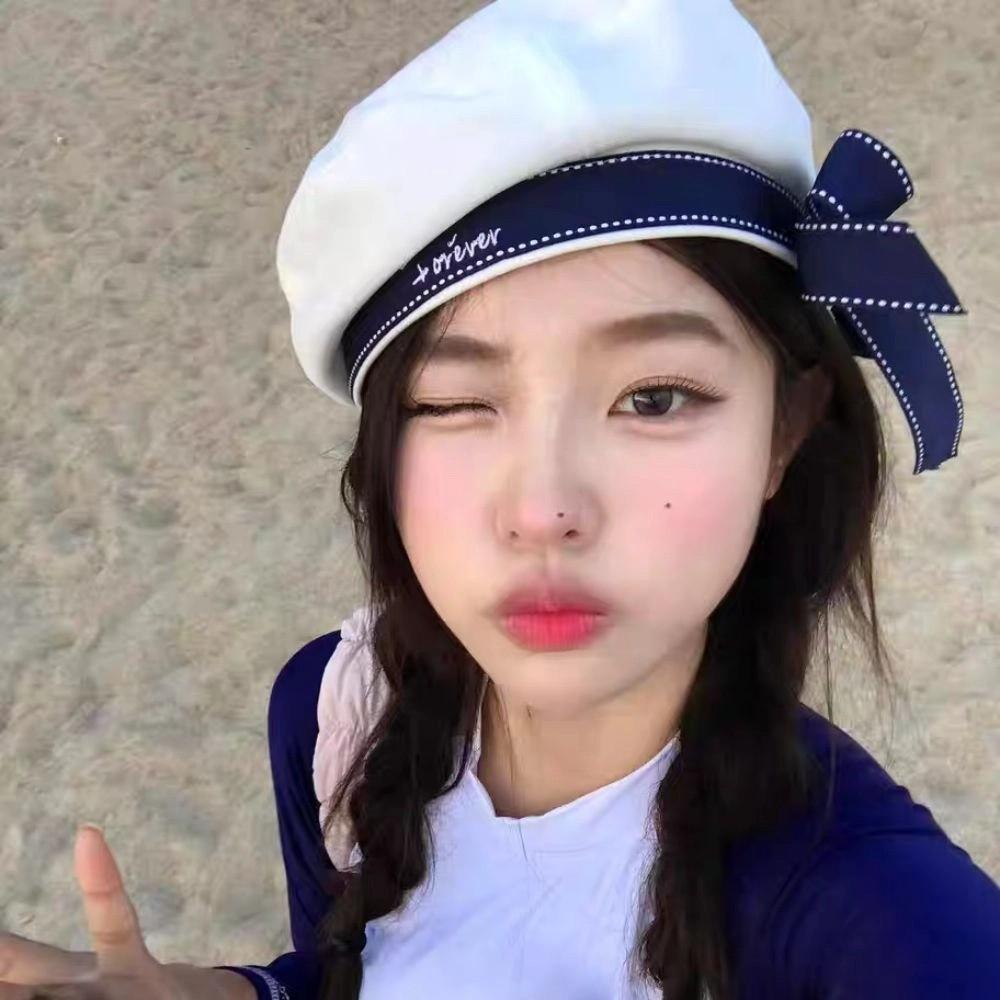 Korean Style JK Beret Cap Sweet Painter Hat Fashion Octagonal Cap  Female