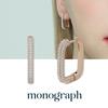Monograph Lottie Earrings Mger001S 14K Gold Plated