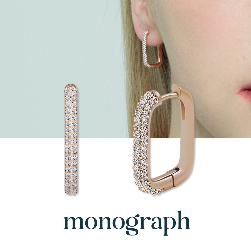 Monograph Lottie Earrings Mger001S 14K Gold Plated
