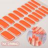 Hot Sell Custom Logo HEMA-Free Gel Polish Nail Stickers New Solid Color Styles Semi Cured Gel Nail Wraps 20 Gel Nail Strips