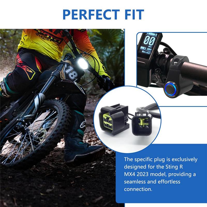 

Portable Headlight Switch For Talaria Sting R MX4, Handlebar Switch, Light On/Off Switch, Aluminum Plug And Play Switch NONE