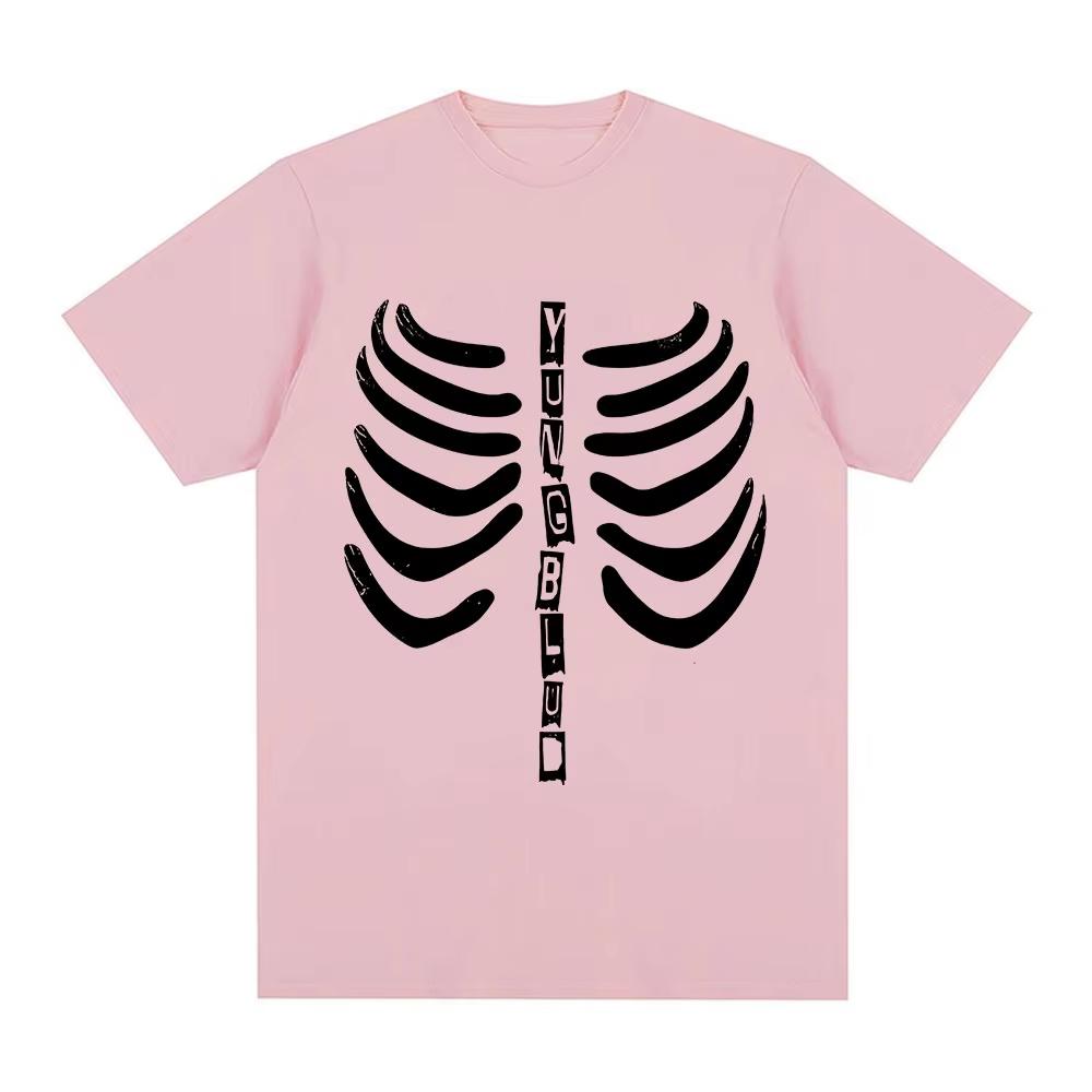 Yungblud Skull Print Unisex Casual Fashion Hip Hop Casual Streetwear Vintage Short Sleeve Women And Men Fashion Comfortable T-shirt