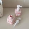 Sanrio Cute Empty Bottle Anime Hello Kitty Large Capacity Bottle Refillable Lotion Hand Soap Bottle Shampoo Shower Gel Bottle