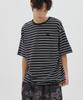 URBANAGE [2Pack] Striped Oversized Short Sleeve_4 Colors (Type A)