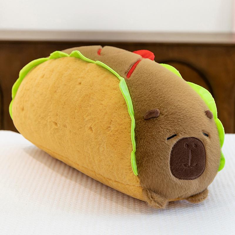 50CM Cartoon  Dog Style Capybara Cute Capibara Anime Fluffty Toy Plush Doll Home Decor Desktop Ornament Kids Birthday Gift