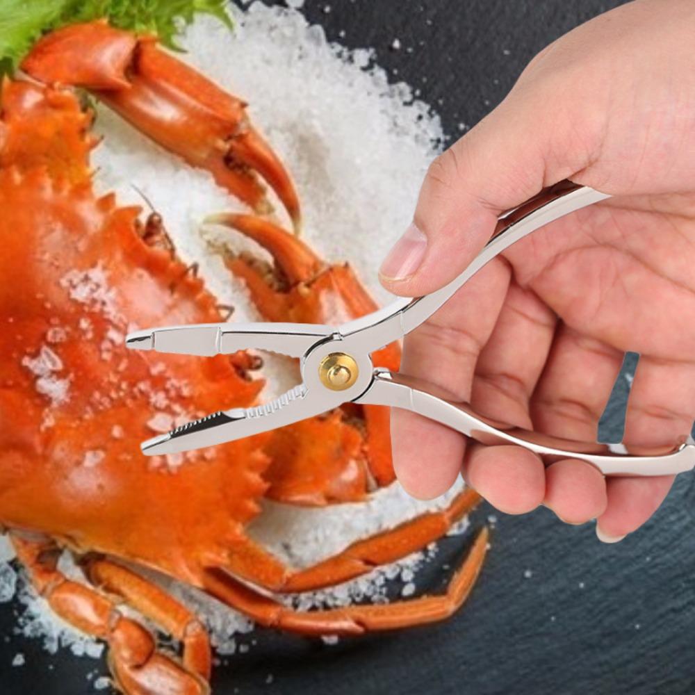 3pcs Zinc Zinc Zinc Alloy Crab Stripping Forceps High Hardness Crab Picks Spoons Set  Restaurant