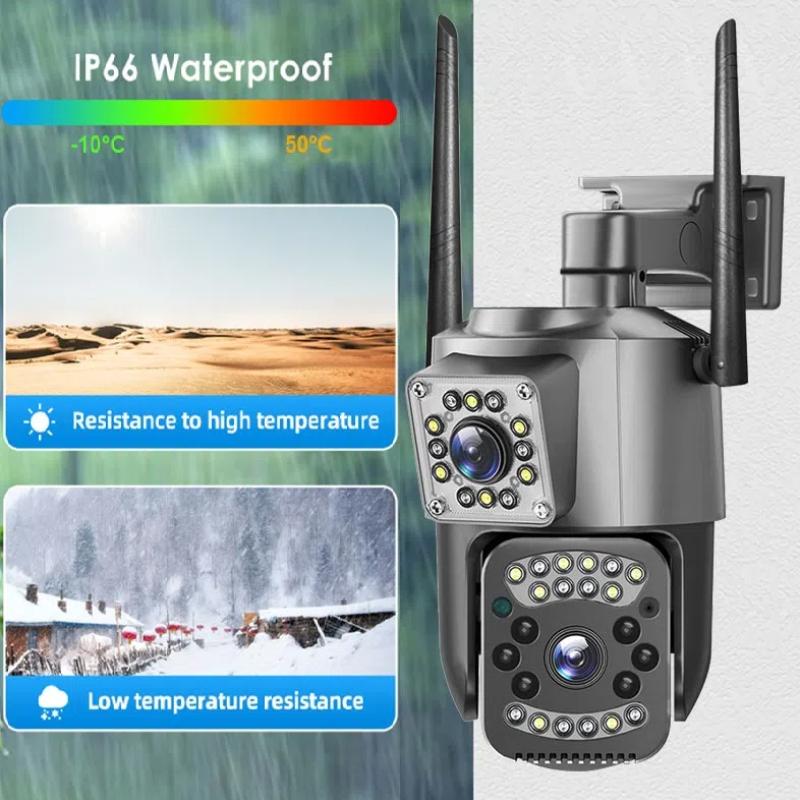 Wireless WIFI/4G Remote Waterproof Camera, Outdoor Home Intelligent High-definition Monitoring Camera, Dual Screen Monitor