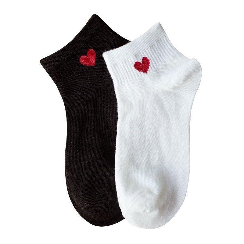 Chaussettes d'été pour femmes Amour Respirantes Adorables Transpirantes Respirantes Preppy