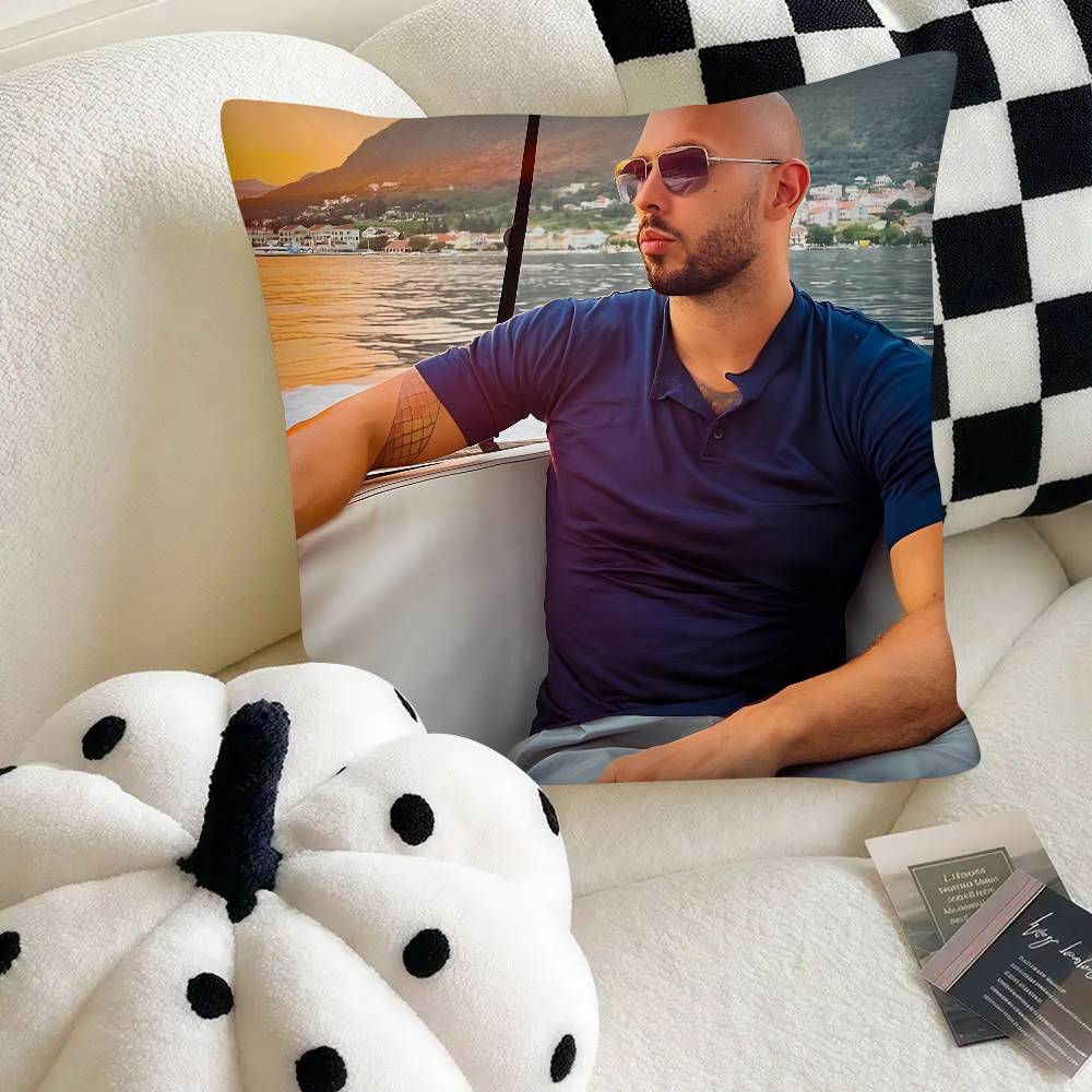 Art And A-Andrew Tate Pillow Case Square Pillow Bedroom Sofa Leisure Comfort Cushion Car Home Decoration