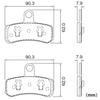 Daytona Motorcycle Brake Pads H-D Pads (Sintered Metal Pads), Dyna, Softail, For Front, 23134 No: 121