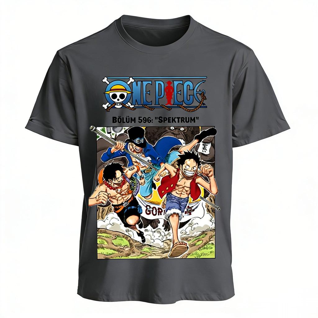 T-shirt Anime One Piece Stampa Grafica Luffy Uomo Donna Cotone Manica Corta Tee Estate 2026 Manga Streetwear Top Casual Y2k