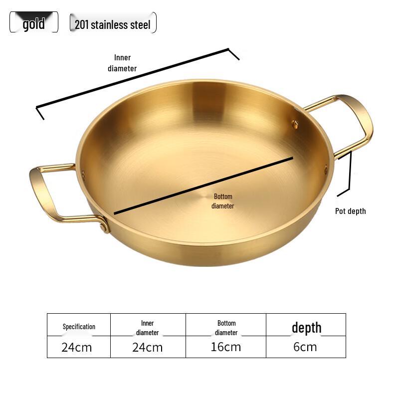 GOWKE Korean Stainless Steel Instant Noodle Pot