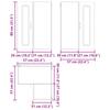 Dishwasher Front Kalmar Artisan Oak 57 x 57 x 80 cm