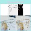Small Fragrance Style Rose Decor Metal Waist Chain For Women Summer Fashion Jewelry