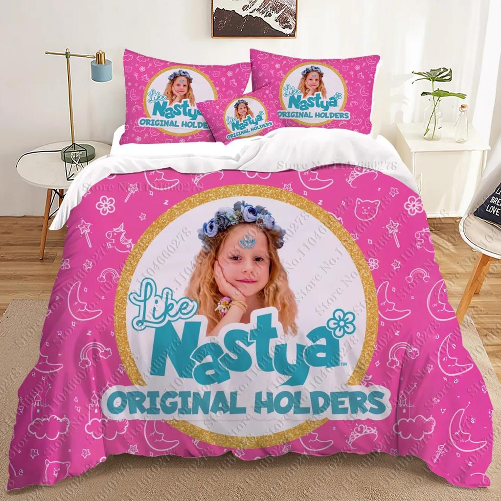 Nastya 3D Bedding Sets Print Duvet Cover Adults/ Children Bed Comforter Birthday Gift Dropshipping