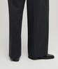 MUSINSA STANDARD WOMAN Women'S Heavyweight Fleece-Lined High-Waisted Wide Hidden Elastic Waist Slacks [Charcoal Gray]