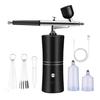 Portable Rechargeable Airbrush for Nail Art, Model Coloring, Spray Paint, and Hydration - Mini Spray Gun.