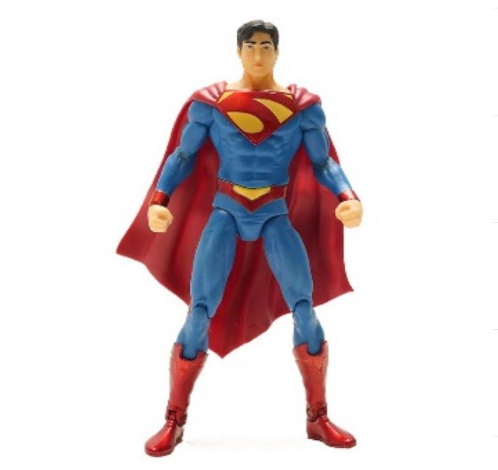 Justice League Superman Robin Car Mount Action Figure Toy Model, Comic Hero Superman Series, Collectible Display Desk Decor