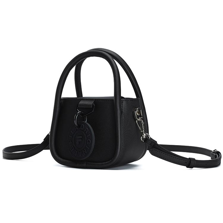 New FILA Polyurethane Crossbody Handbags Small Size Women's Jet Black F13W319165F-BK