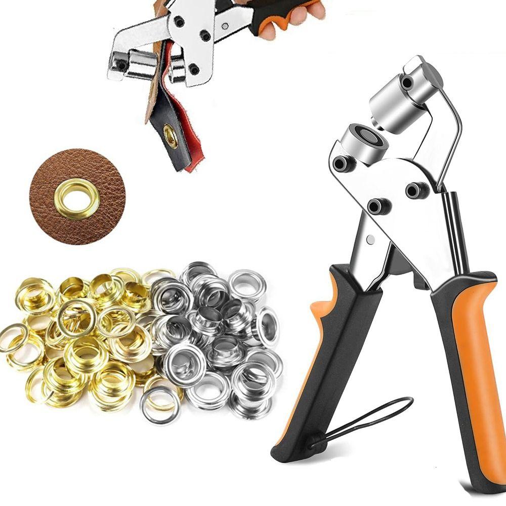 חומר מתכת ערכת לולאות מתכת גודל 3/8'' 10 מ"מ ערכת כלי התקנה ליריעות