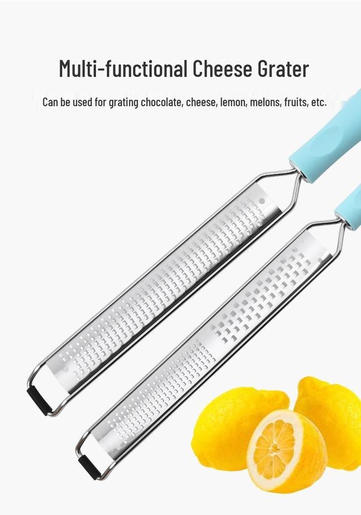 Stainless Steel Cheese & Lemon Zester Grater Peeler Tool