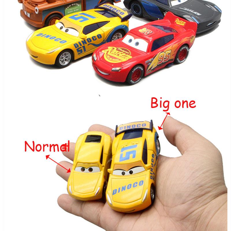 BIG SALE!!! Lightning McQueen Diecast Metal Alloy Cars Toys Cartoon Movie Vehicle Model Enligten Action Figure Toys For Children