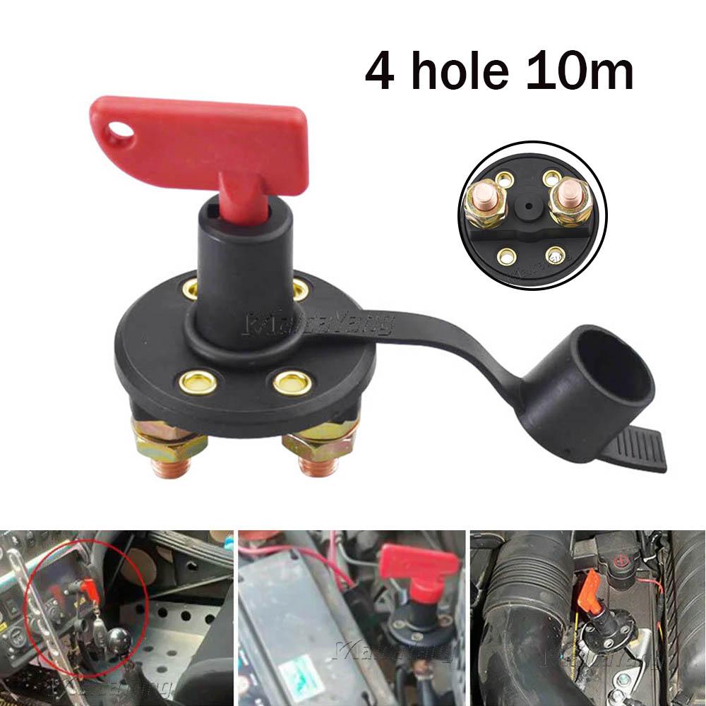 AD 12V Key Battery Isolator Disconnector Cut Off Main Kill Vehicle Modified Car Power Switch Car Battery Power Switch For Truck