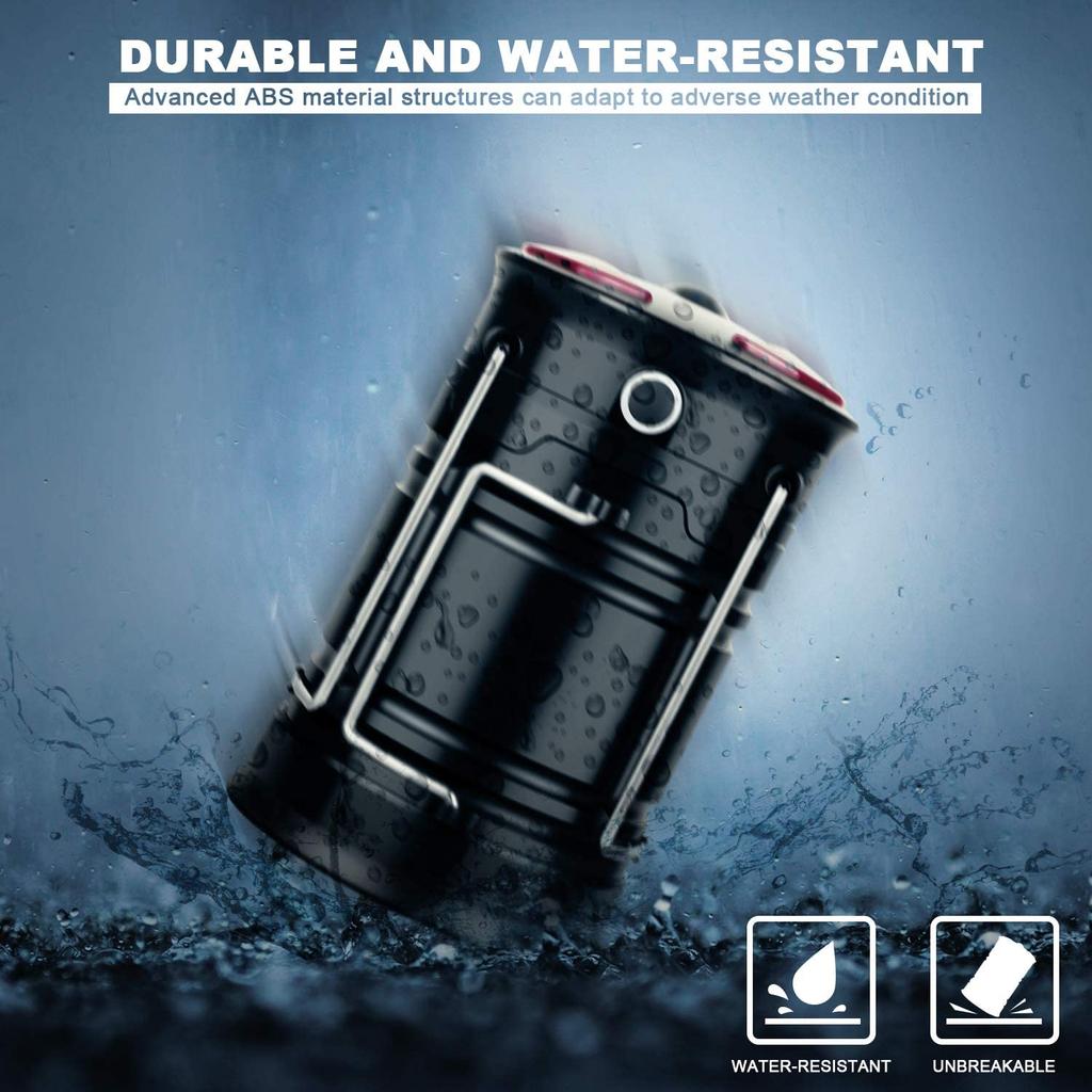 Camping Lantern Rechargeable Led Lanterns Hurricane Light With Flashlight and Magnet Base for Camping Hiking Emergency Outages