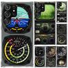 Aviation Aeroplane Helicopter Cockpit Instrument Phone Case for Samsung Galaxy S25 S24 S23 Ultra S22 S21 Plus S20 FE S10 + S10E