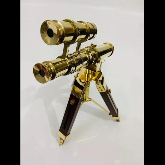 

Телескоп с деревянной подставкой-треногом, морской винтажный антикварный декоративный подарок