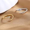 Open Snake Ring 925 Silver Adjustable For Woman Luxury Engagement Rings Fashion Wedding Party Jewelry