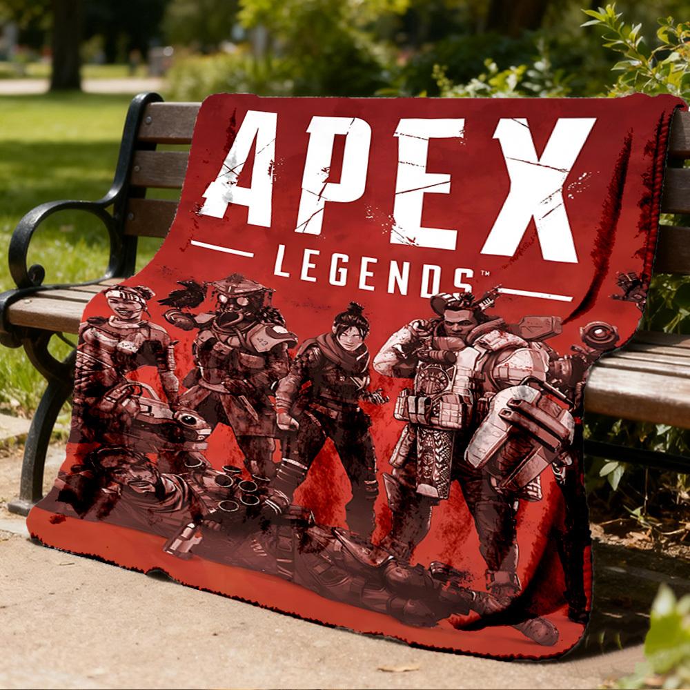 1pc Apex Legends Outdoor Flannel Blanket, Cozy & Warm Soft Te Playful Design, Napping Camping,