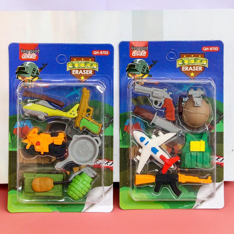 Adorable Cartoon Mini Eraser Set for Students – Perfect Back-to-School Gift