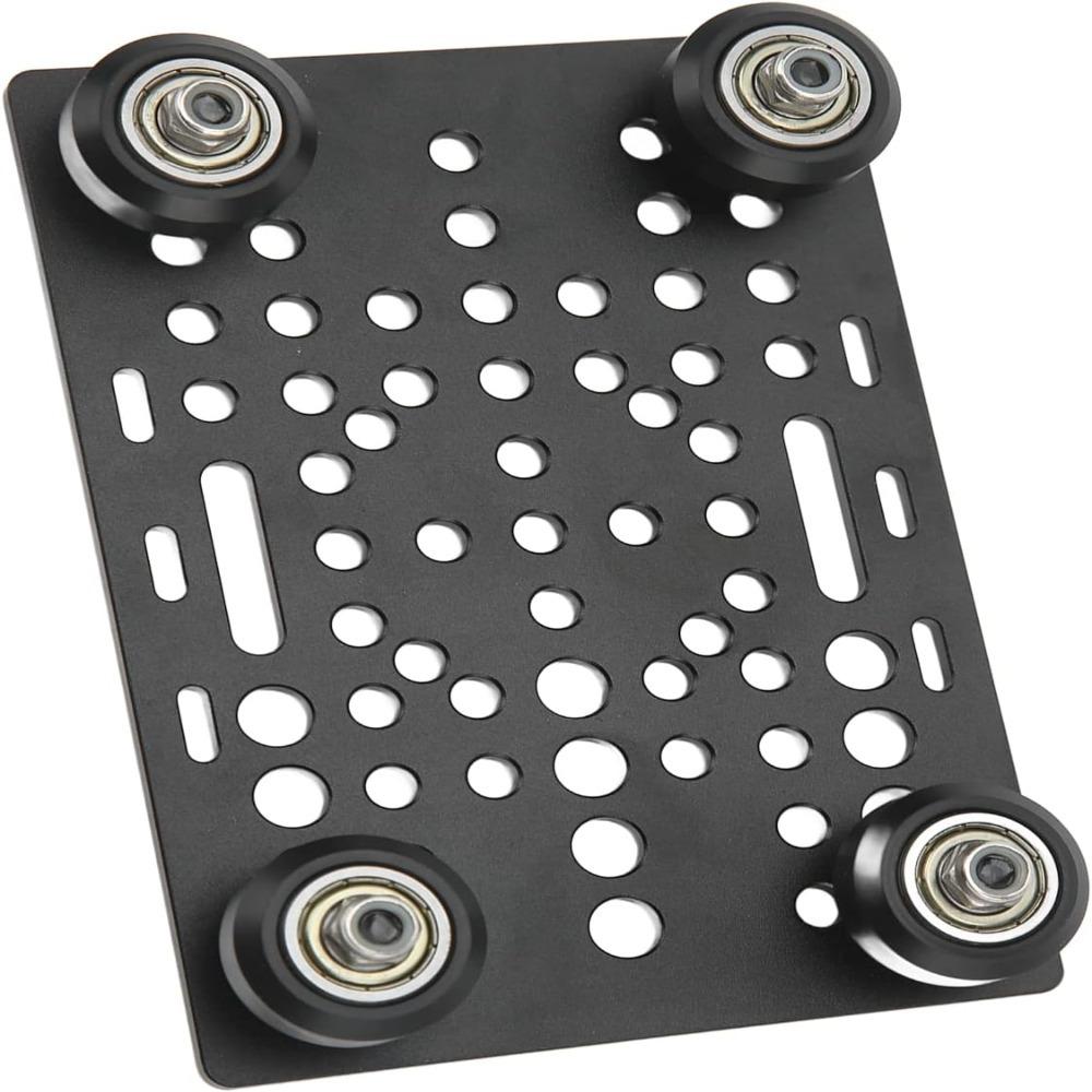 20mm to 80mm Width V Gantry Plate 4 Plastic Pulleys 3D Printer Guide Rail DIY Project