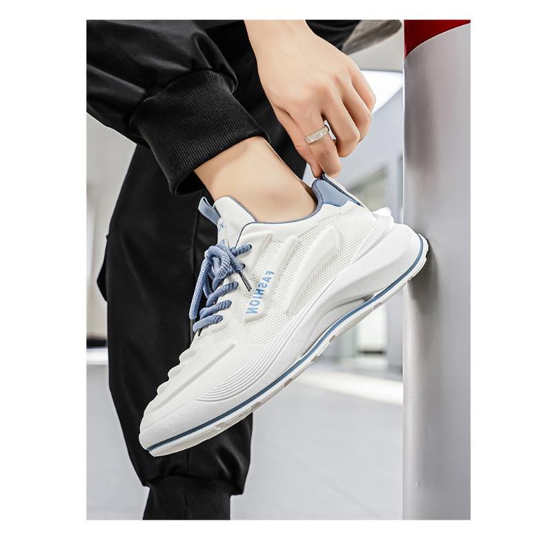 Men's Summer Versatile Thick-Soled Height-Increasing Breathable Running Sports Shoes For Students.