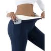 Womens Fleece Lined Leggings High Waist Slim Fit Casual Sports Pants With Pockets