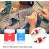 LIZEALUCKY 2 Sizes Plastic Knit Counter Knitting Crochet Stitch Marker Row Ring Sewing Tool Craft Accessories Two Color for DIY Craft(2XL + 2XS)