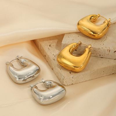 Stil Neue Temperament Gold Hohl Kleine Glückstüte Ohrringe Nische Vielseitige Ohrringe Mode Trend Licht Luxus Ohrringe