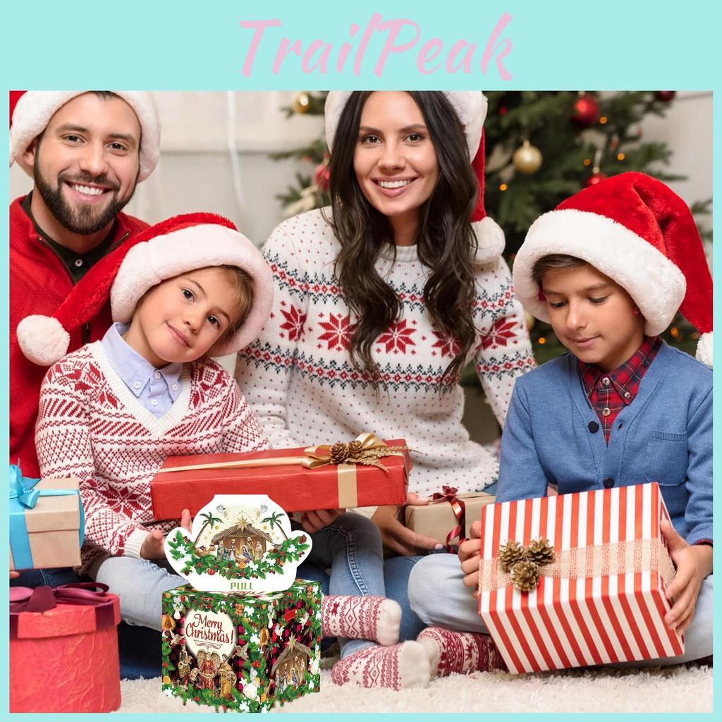 Christmas Jesus Theme Party Favor Box Money Enclosure With Cardboard Material