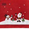Seasonal Kitchen Chair Accessories Christmas Santa Snowman Cover, Festive Dining Covers Slipcover, Decorative Back Xmas Party Supplies Theme